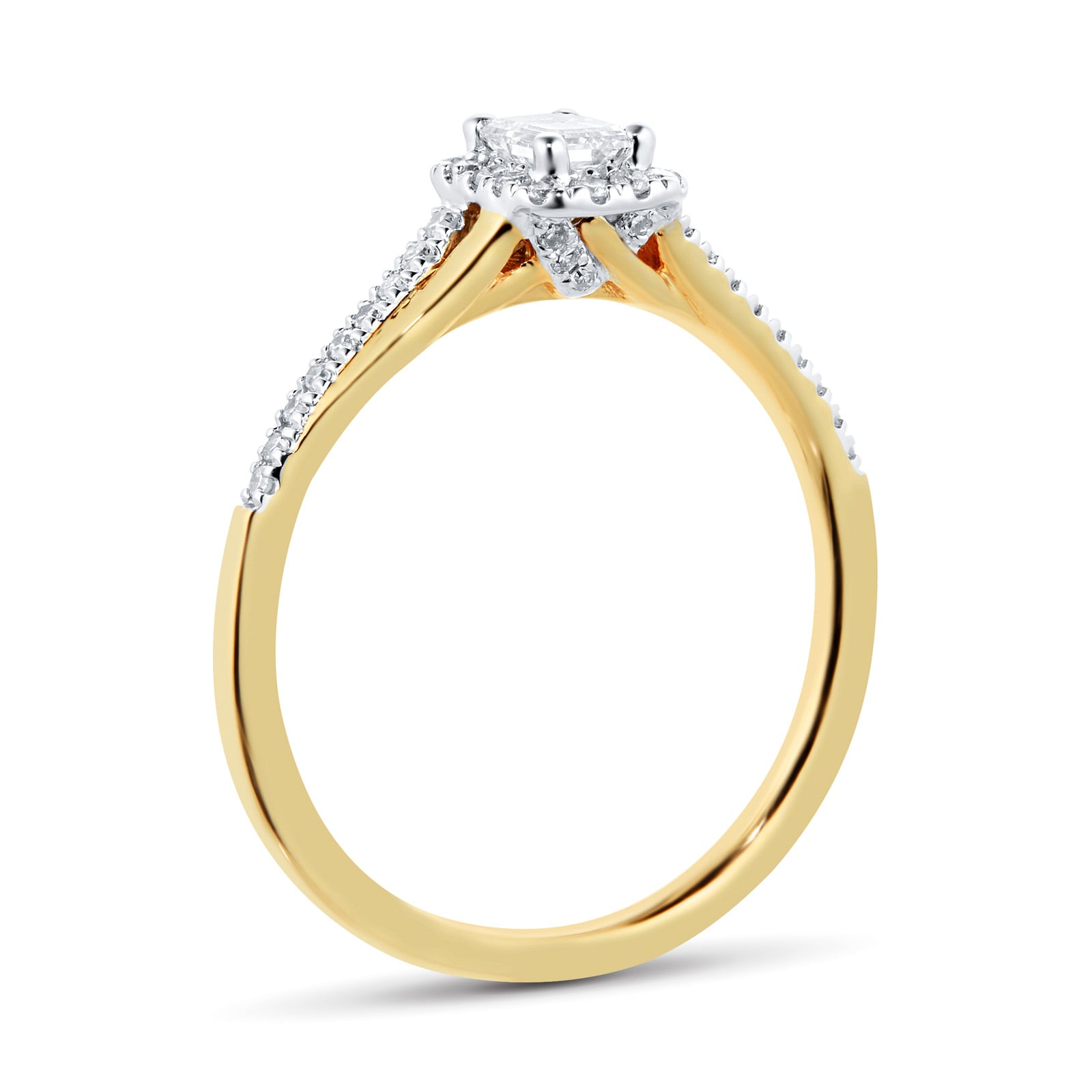 Goldsmiths 9ct Yellow Gold 0.50ct Diamond Bridal Set JEU4065DC | Goldsmiths