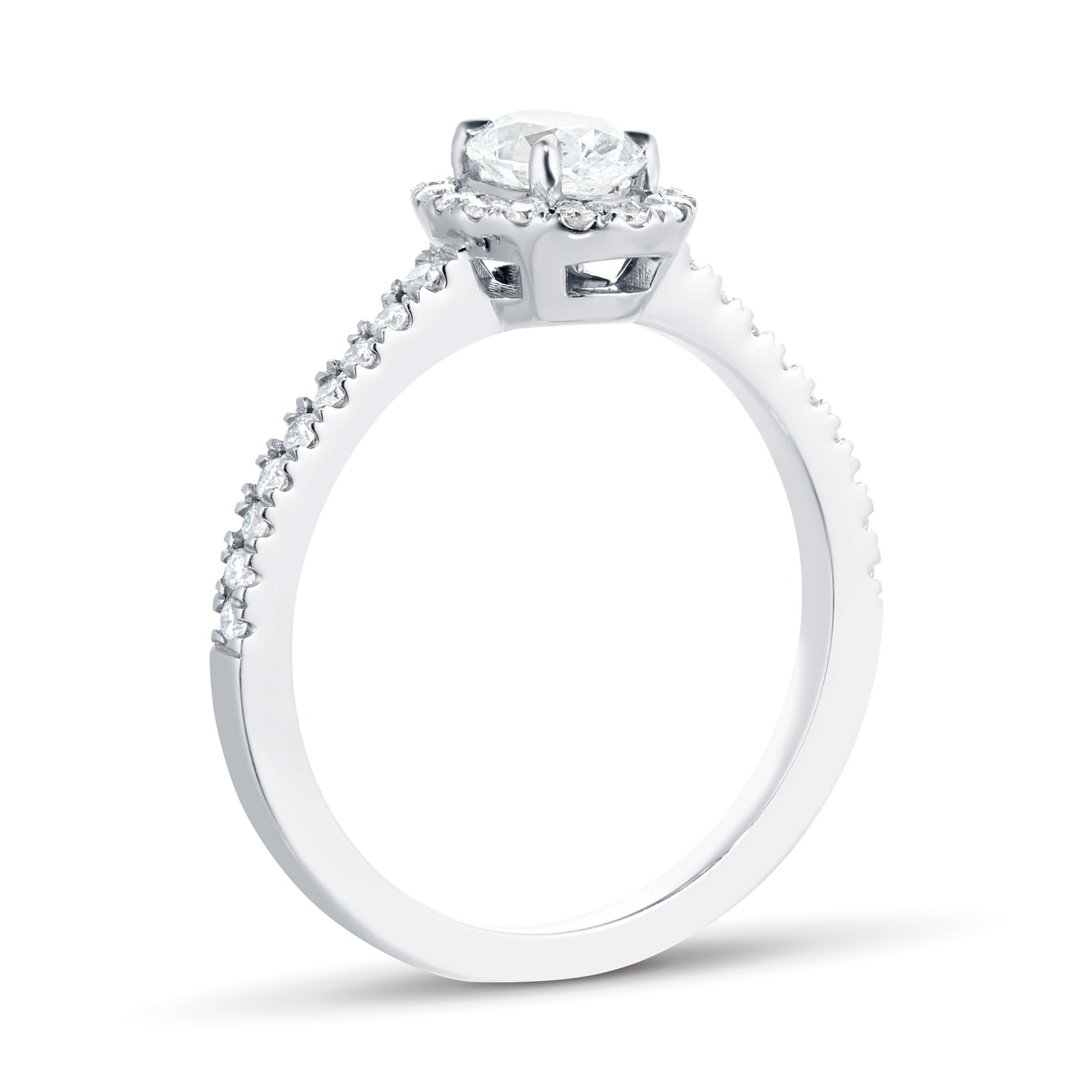 Mappin & Webb Amelia Platinum 0.90ct Diamond Oval Cut Engagement Ring
