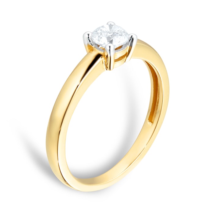 Goldsmiths 18ct Yellow Gold 0.40ct Solitaire Engagement Ring