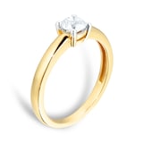 Goldsmiths 18ct Yellow Gold 0.40ct Solitaire Engagement Ring