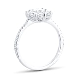 Mappin & Webb Platinum 1.40ct Oval Cut Diamond Halo Engagement Ring