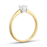 Goldsmiths 18ct Yellow Gold 0.25ct Diamond Solitaire Engagement Ring