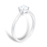 Goldsmiths 18ct White Gold 0.50ct Diamond Solitaire Engagement Ring