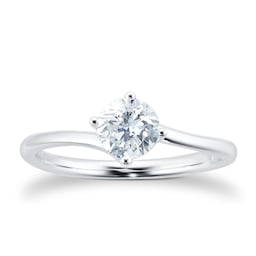 06018886 - 18ct White Gold 0.50ct Diamond Solitaire Engagement Ring