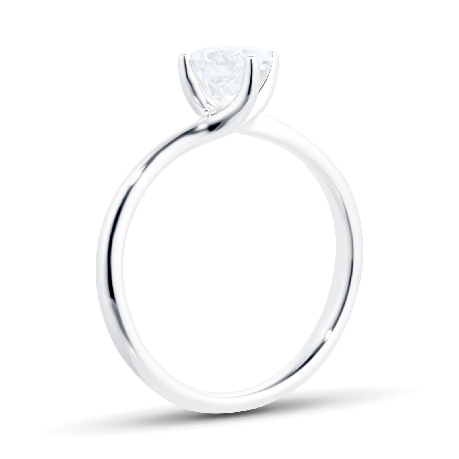 Goldsmiths 18ct White Gold 0.50ct Diamond Solitaire Engagement Ring Goldsmiths 18ct White Gold 0.50ct Diamond Solitaire Engagement Ring