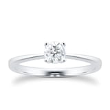 Goldsmiths 18ct White Gold 0.33ct Diamond Solitaire Engagement Ring