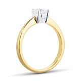 Goldsmiths 18ct Yellow Gold 0.50ct Diamond Solitaire Engagement Ring