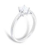 Goldsmiths 18ct White Gold 0.50ct Princess Cut Diamond Engagement Ring