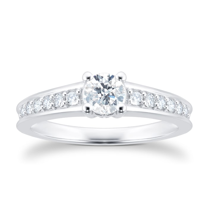 Goldsmiths 18ct White Gold 0.50ct Diamond Engagement Ring