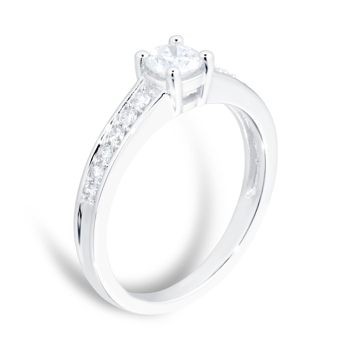 Goldsmiths 18ct White Gold 0.50ct Diamond Engagement Ring