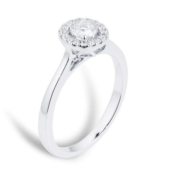 Goldsmiths 18ct White Gold 0.50ct Goldsmiths Brightest Diamond Ring