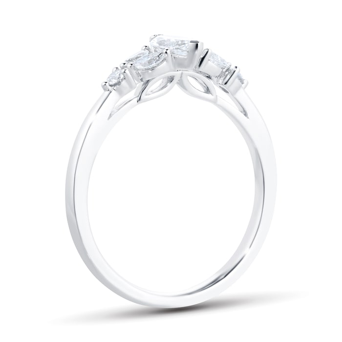 Mappin & Webb Vinea Platinum 0.80cttw Marquise Cut Diamond Engagement Ring