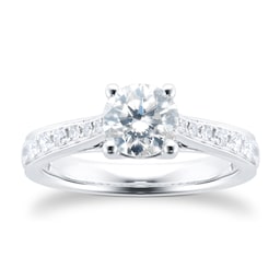 06019110 - 18ct White Gold 1.45cttw Round Brilliant Cut Diamond Ring