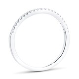 Goldsmiths 18ct White Gold Triple Halo Pear Diamond Bridal Set Ring