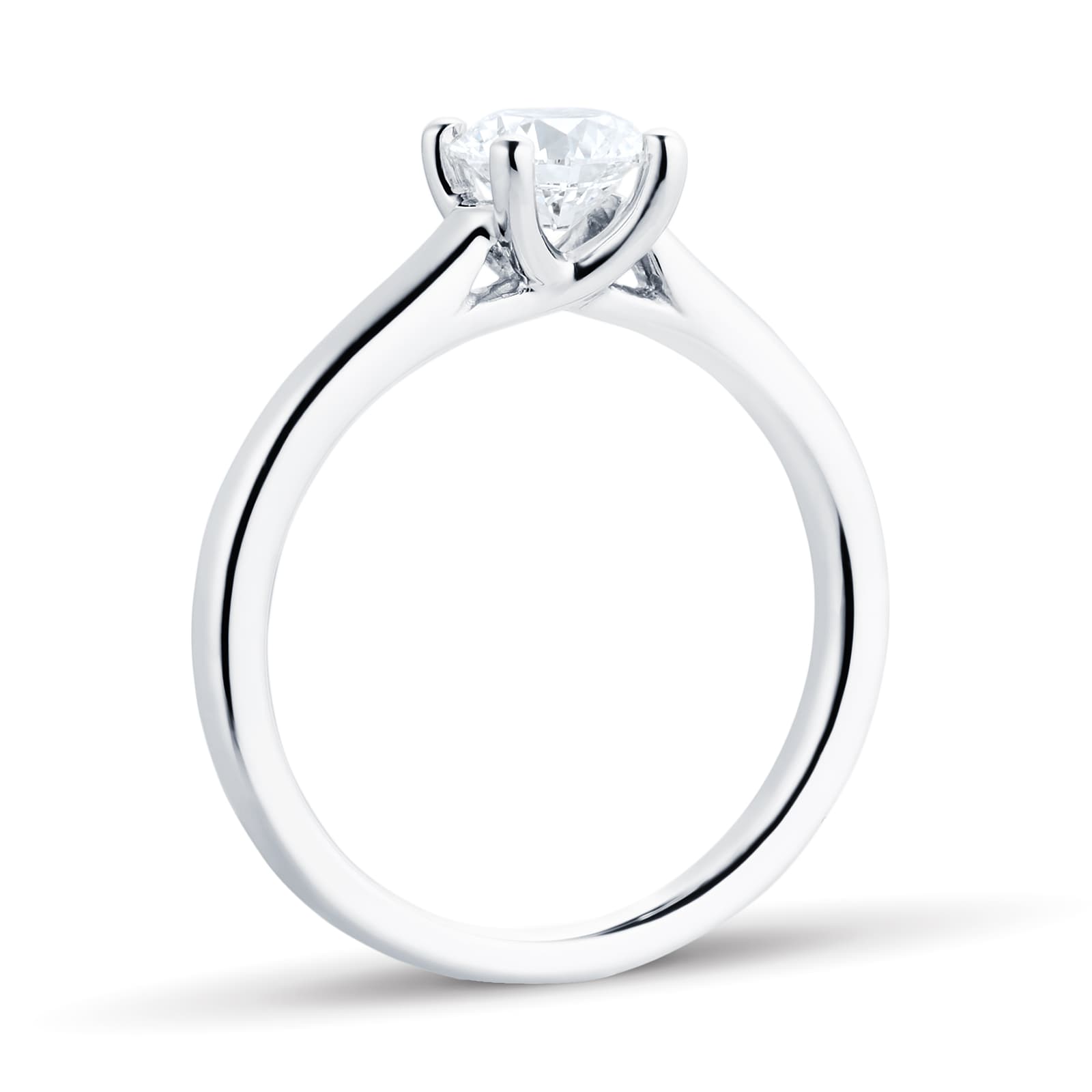 Goldsmiths Platinum 0.70ct Diamond Solitaire Engagement Ring
