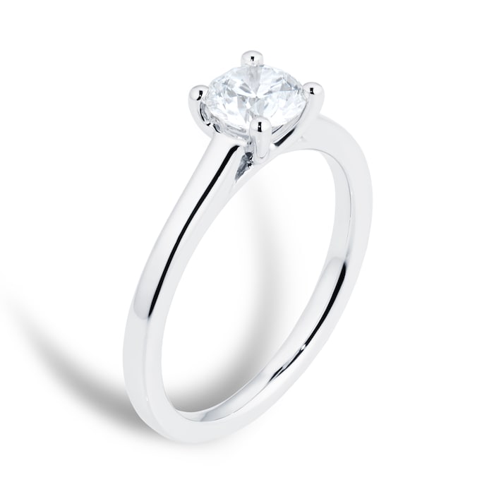 Goldsmiths Platinum 0.70ct Diamond Solitaire Engagement Ring