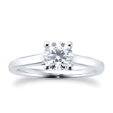 Goldsmiths Platinum 1ct Diamond Solitaire Engagement Ring