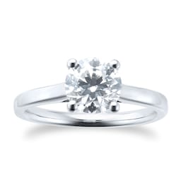 06019136 - Platinum 1.5ct Diamond Solitaire Engagement Ring