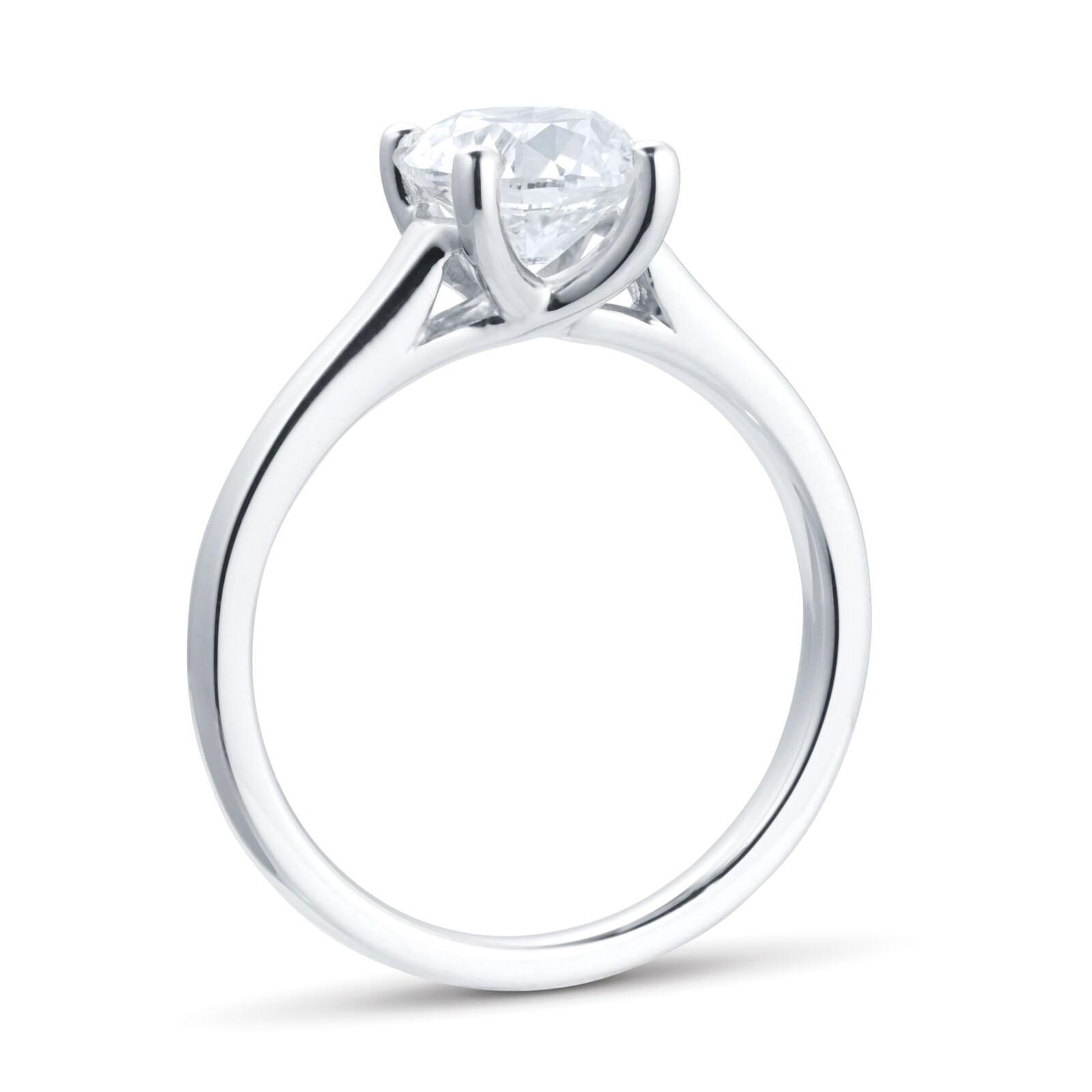 Valentine Special 1.5 CT Diamond White Solitaire Engagement Ring 925 S –  atjewels.in