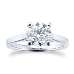 06019137 - Platinum 2ct Diamond Solitaire Engagement Ring