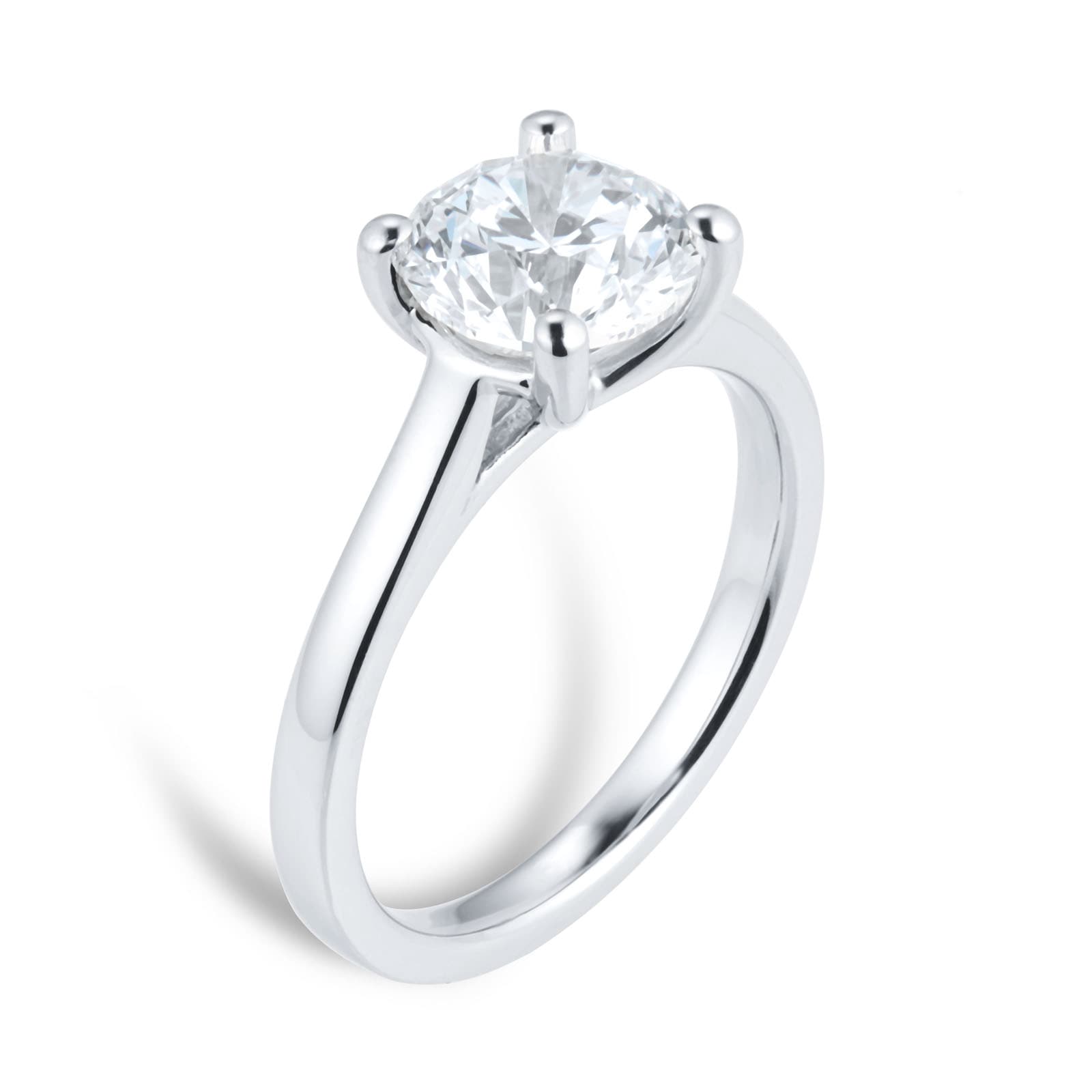Goldsmiths Platinum 2ct Diamond Solitaire Engagement Ring