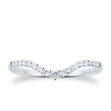 Goldsmiths 18ct White Gold Pear Diamond Bridal Set Ring - Ring Size L