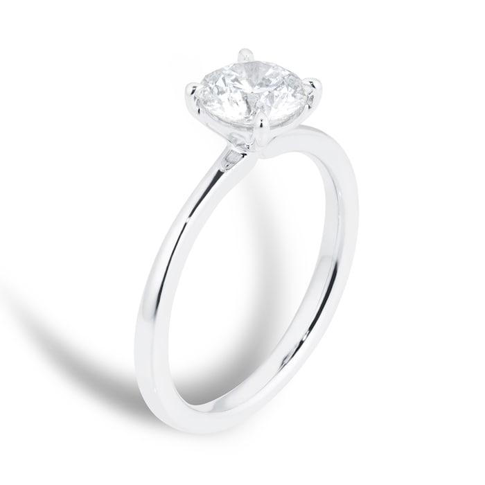 Goldsmiths 18ct White Gold Diamond Solitaire Engagement Ring