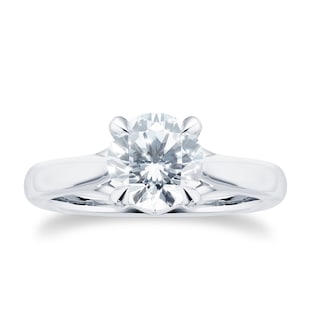 Mappin & Webb Platinum Ena Harkness 1.50cttw Diamond Ring