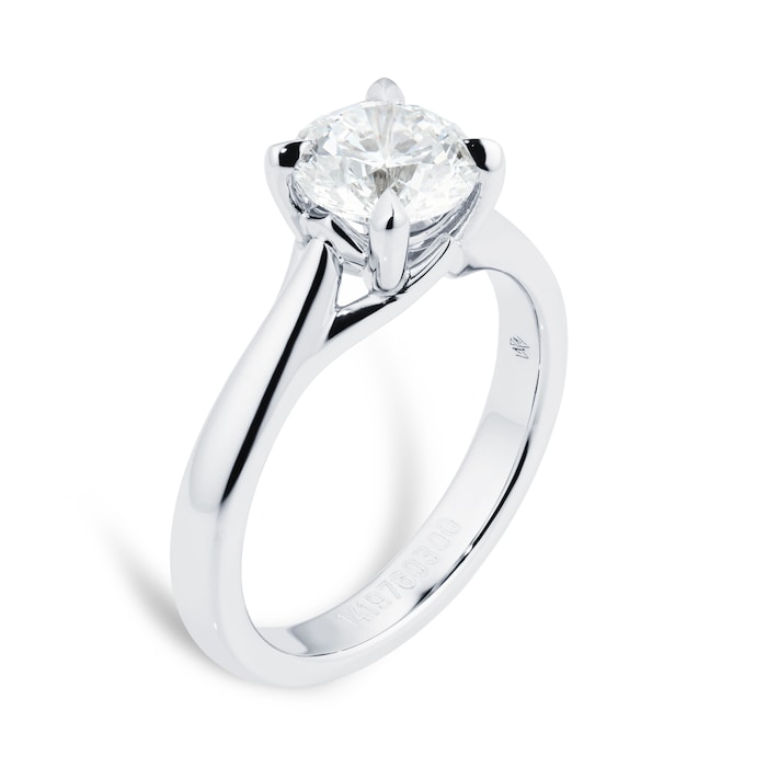 Mappin & Webb Platinum Ena Harkness 1.50cttw Diamond Ring