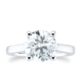 Goldsmiths Platinum 3ct Diamond Solitaire Engagement Ring