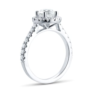 Goldsmiths Platinum 1.5 cttw Diamond Halo Engagement Ring