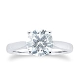 Goldsmiths Platinum 2ct Diamond Solitaire Engagement Ring