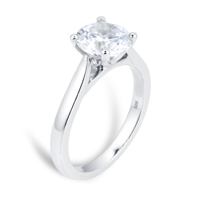 Goldsmiths Platinum 2ct Diamond Solitaire Engagement Ring