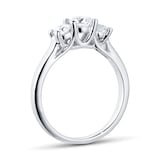 Mappin & Webb 18ct White Gold 1.00cttw 3 Stone Engagement Ring