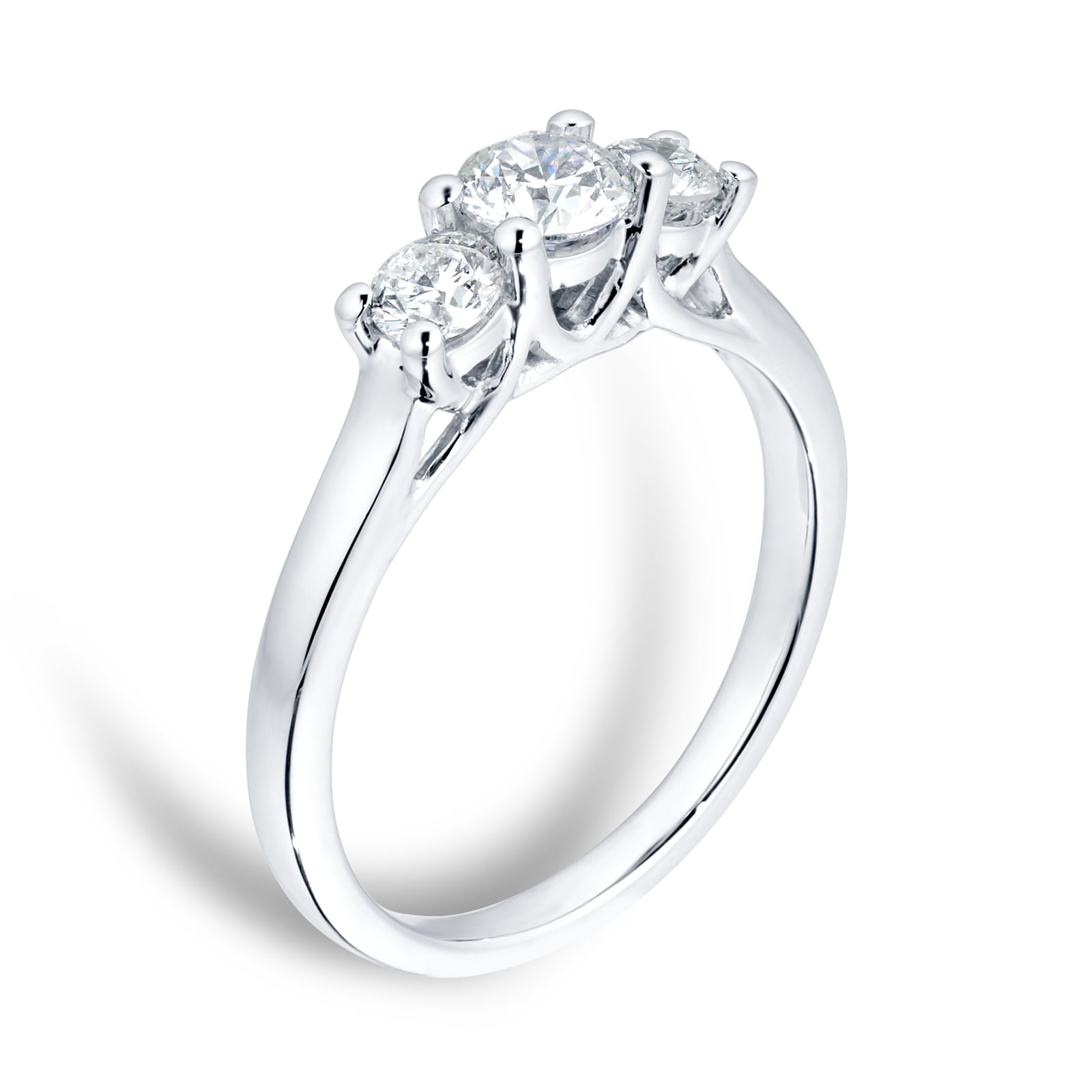 Mappin & Webb 18ct White Gold 1.00cttw 3 Stone Engagement Ring Mappin & Webb 18ct White Gold 1.00cttw 3 Stone Engagement Ring