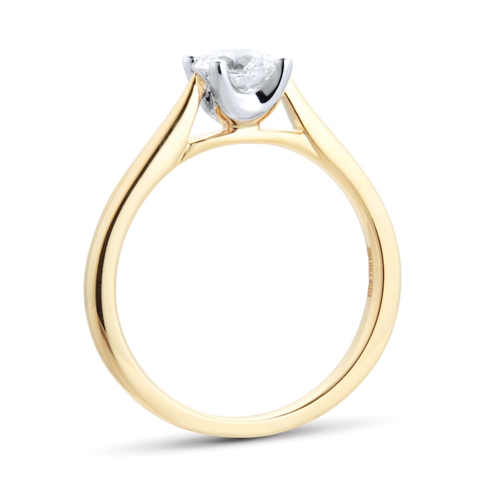 Goldsmiths 18ct Yellow Gold Brilliant Cut 0.70ct Goldsmiths Brightest Diamond Solitaire Engagement Ring