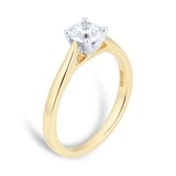 Goldsmiths 18ct Yellow Gold Brilliant Cut 0.70ct Goldsmiths Brightest Diamond Solitaire Engagement Ring