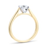 Goldsmiths 18ct Yellow Gold Brilliant Cut 1.00ct Goldsmiths Brightest Diamond Solitaire Engagement Ring