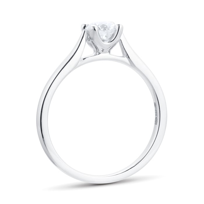 Goldsmiths Platinum Brilliant Cut 0.50ct Goldsmiths Brightest Diamond Engagement Ring