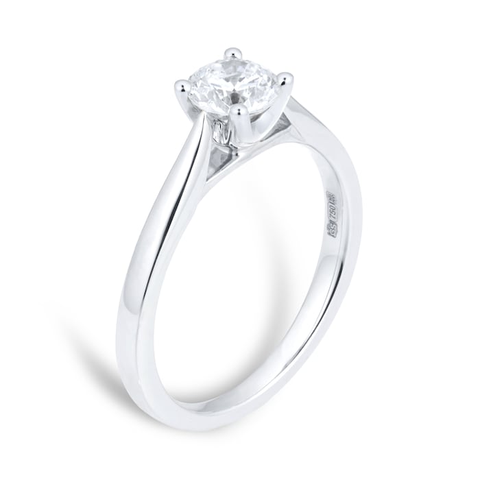 Goldsmiths Platinum Brilliant Cut 0.70ct Goldsmiths Brightest Diamond Engagement Ring