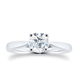 06019217 - Platinum 1.00cttw Brilliant Cut Solitaire Diamond Engagement Ring