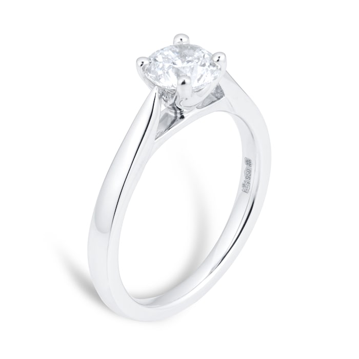 Goldsmiths Platinum Brilliant Cut 1.00ct Goldsmiths Brightest Diamond Engagement Ring