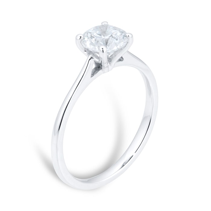 Goldsmiths Platinum 1.00ct Diamond Solitaire Engagement Ring PLAT 1 ...