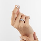 Goldsmiths Platinum Emerald Cut 1ct Diamond Elongated Engagement Ring