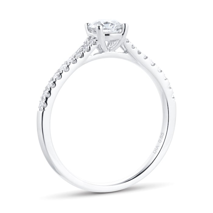 Goldsmiths Platinum 0.65cttw Diamond Round Brilliant Cut Engagement Ring
