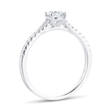 Goldsmiths Platinum 0.65cttw Diamond Round Brilliant Cut Engagement Ring