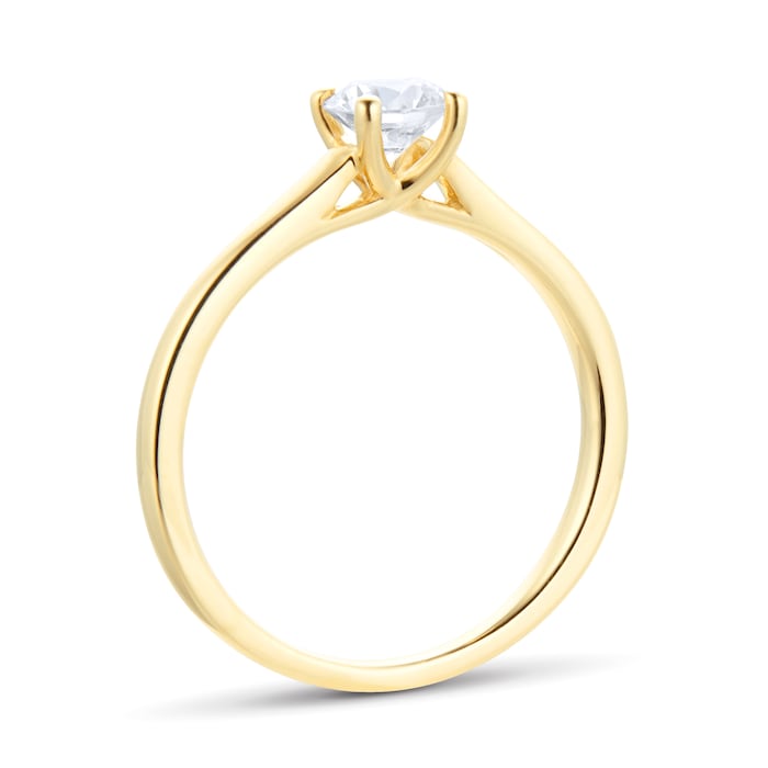 Goldsmiths 18ct Yellow Gold 0.50cttw Diamond Solitaire Engagement Ring