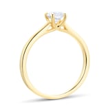 Goldsmiths 18ct Yellow Gold 0.50cttw Diamond Solitaire Engagement Ring
