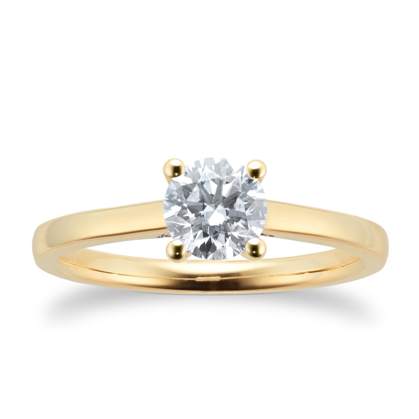 Goldsmiths 18ct Yellow Gold 0.70cttw Diamond Solitaire Engagement Ring - Ring Size I Goldsmiths 18ct Yellow Gold 0.70cttw Diamond Solitaire Engagement Ring - Ring Size I