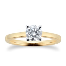 06019248 - 18ct Yellow Gold 0.70cttw Diamond Solitaire Engagement Ring